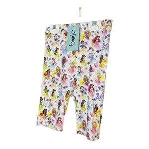 Bundle of Joy Ribbed Biker Shorts with Princess Floral Print